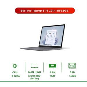 Surface laptop 5 i5 12th ram 8gb ssd 512gb